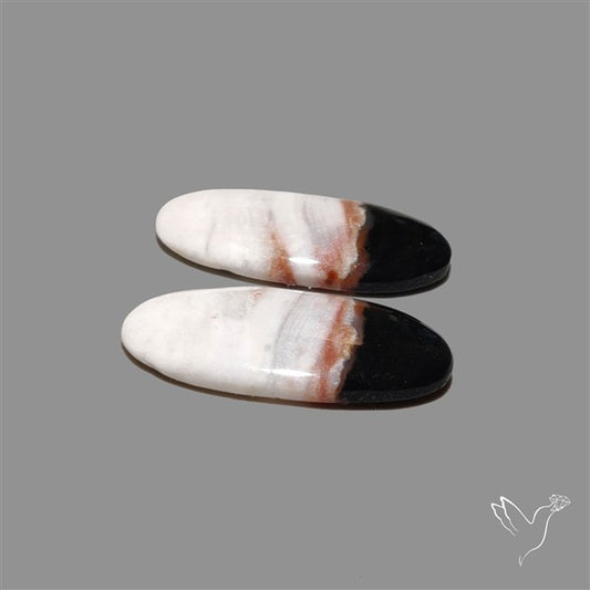 Black Banded Jasper Pair