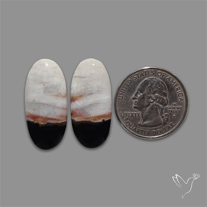 Black Banded Jasper Pair
