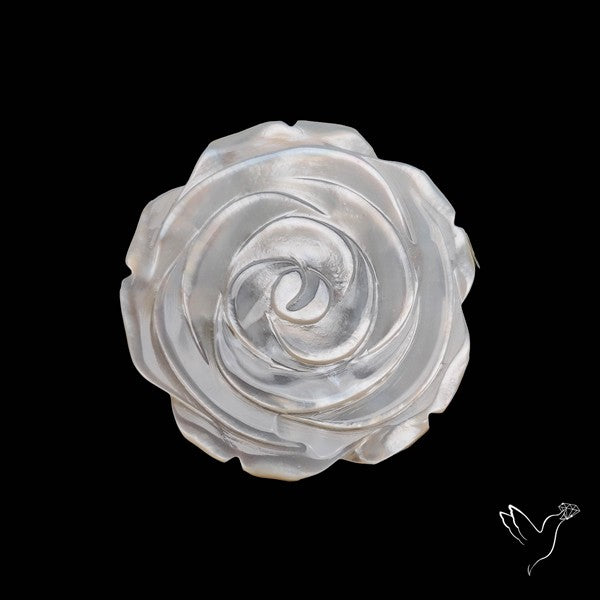 Mother Of Pearl Flower Carving