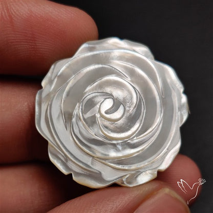 Mother Of Pearl Flower Carving