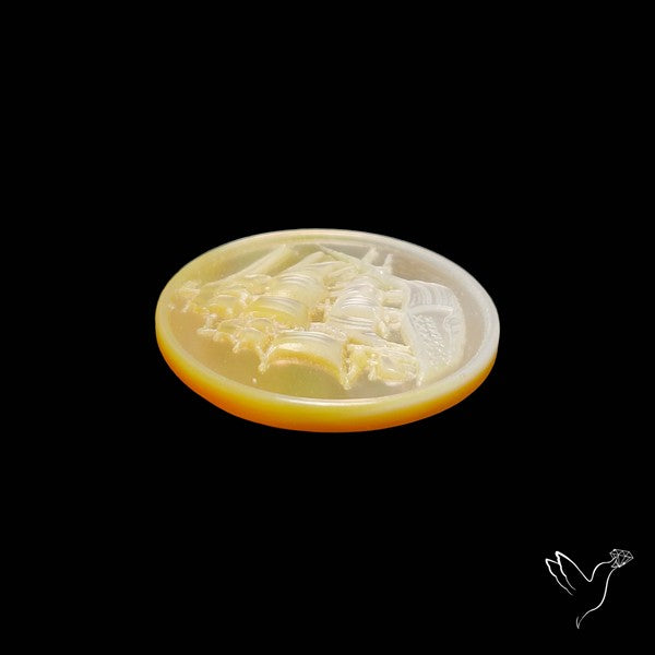 Mother Of Pearl Ship Carving