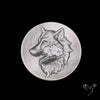 Mother Of Pearl Wolf Head Carving