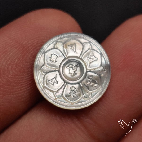 Mother Of Pearl Chakra Carving