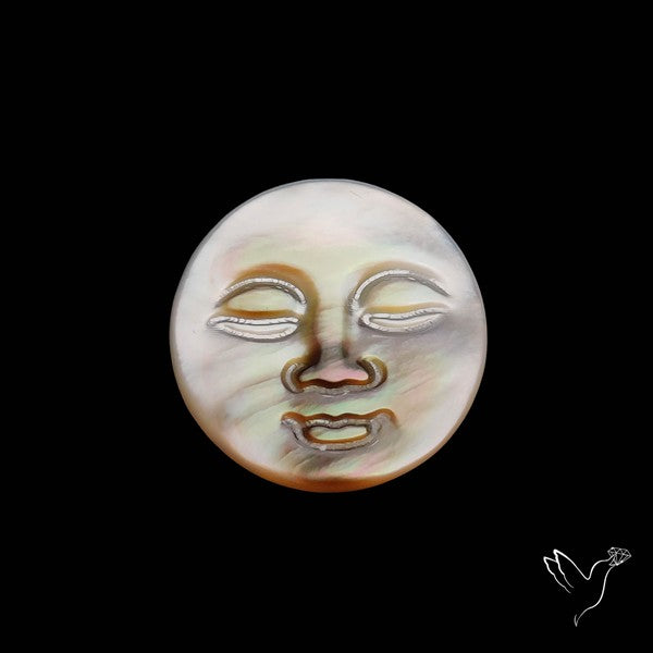 Mother Of Pearl Moonface Carving