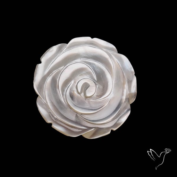 Mother Of Pearl Flower Carving
