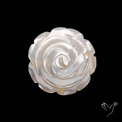 Mother Of Pearl Flower Carving
