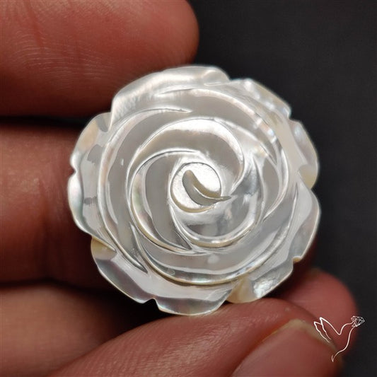 Mother Of Pearl Flower Carving