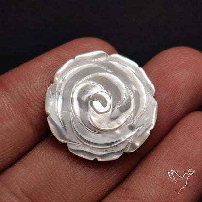 Mother Of Pearl Flower Carving