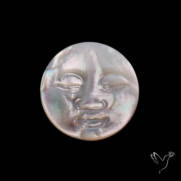 Mother Of Pearl Moonface Carving