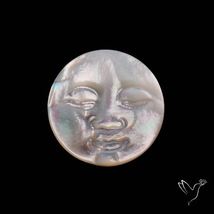 Mother Of Pearl Moonface Carving