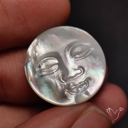 Mother Of Pearl Moonface Carving