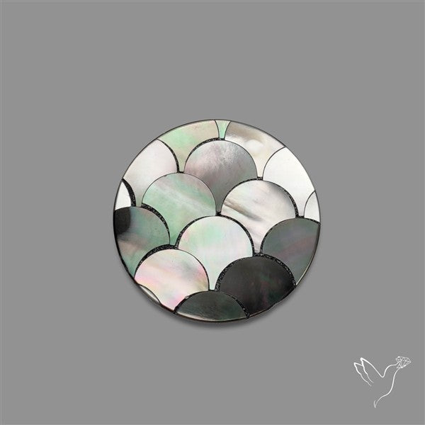 Tahitian Mother Of Pearl Carving Inlay