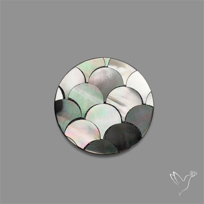 Tahitian Mother Of Pearl Carving Inlay