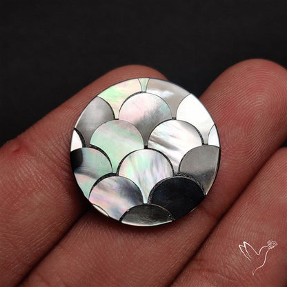 Tahitian Mother Of Pearl Carving Inlay