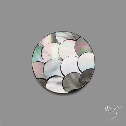 Tahitian Mother Of Pearl Carving Inlay