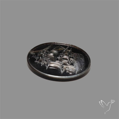 Tahitian Mother Of Pearl Horse Ship Carving