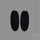 Black Tourmaline Cabochon Pair