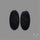 Black Tourmaline Cabochon Pair