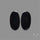 Black Tourmaline Cabochon Pair