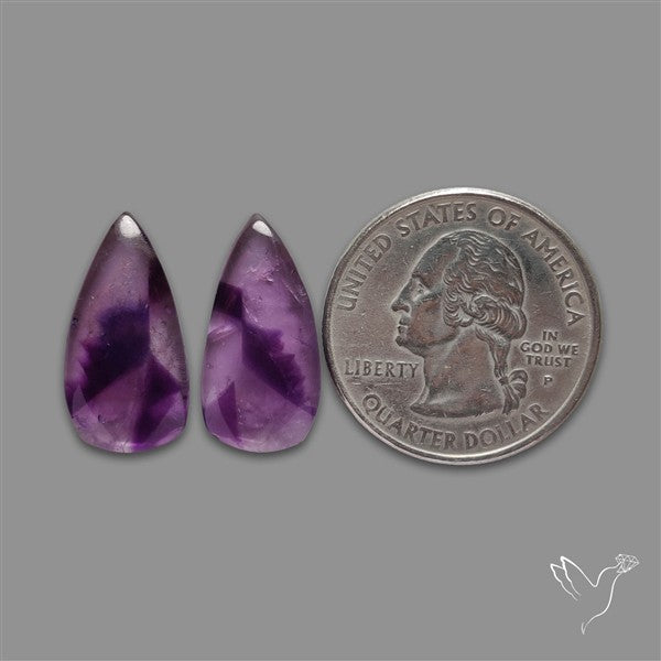 Tripache Amethyst Pair