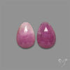 Rose Cut Pink Sapphire Pair