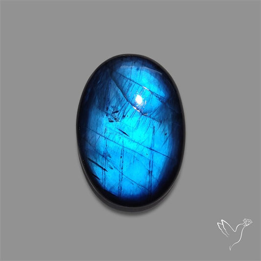 Deep Blue Labradorite Cabochon