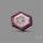 Rare Trapiche Ruby Slice Reddish Purple