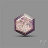 Rare Trapiche Ruby Slice Reddish Purple