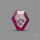 Rare Trapiche Ruby Slice Reddish Purple
