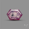 Rare Trapiche Ruby Slice Reddish Purple