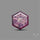 Rare Trapiche Ruby Slice Reddish Purple