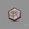 Rare Trapiche Ruby Slice Reddish Purple