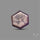 Rare Trapiche Ruby Slice Reddish Purple