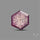 Rare Trapiche Ruby Slice Reddish Purple
