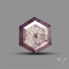 Rare Trapiche Ruby Slice Reddish Purple