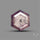 Rare Trapiche Ruby Slice Reddish Purple