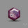 Rare Trapiche Ruby Slice Reddish Purple