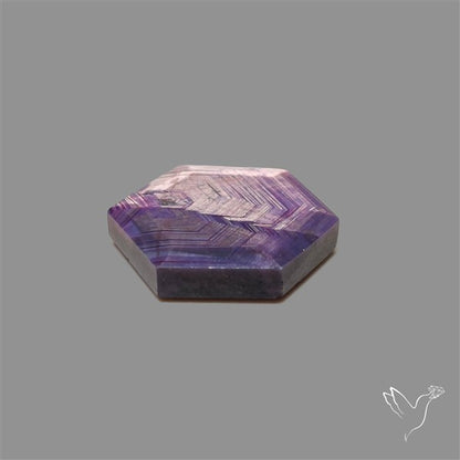 Rare Trapiche Ruby Slice Reddish Purple