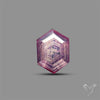 Rare Trapiche Ruby Slice Reddish Purple
