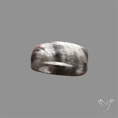 Black Moonstone With Sunstone Inclusions Cabochon