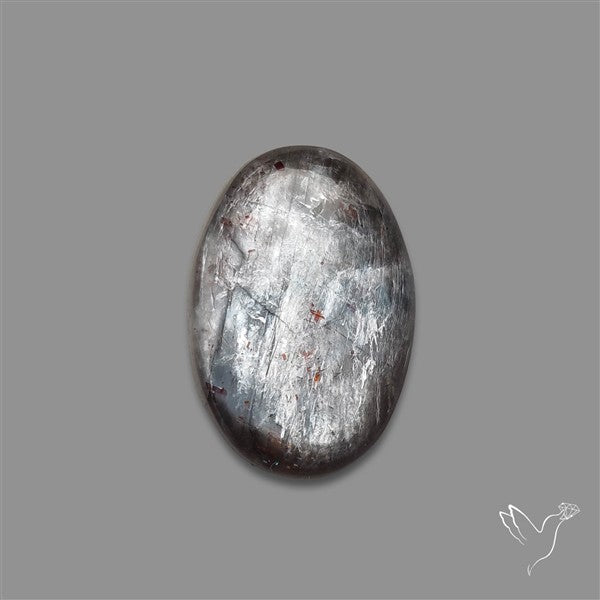 Black Moonstone With Sunstone Inclusions Cabochon