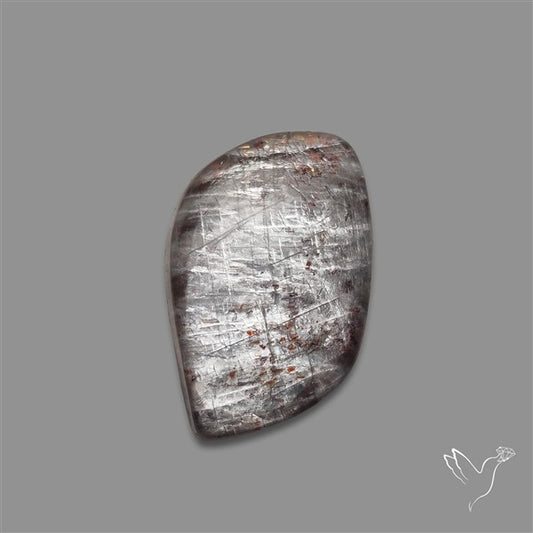 Black Moonstone With Sunstone Inclusions Cabochon