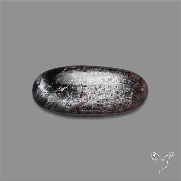 Black Moonstone With Sunstone Inclusions Cabochon