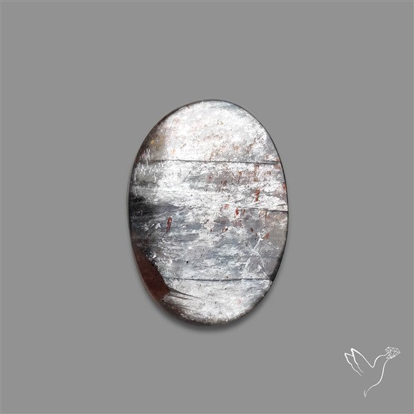Black Moonstone With Sunstone Inclusions Cabochon