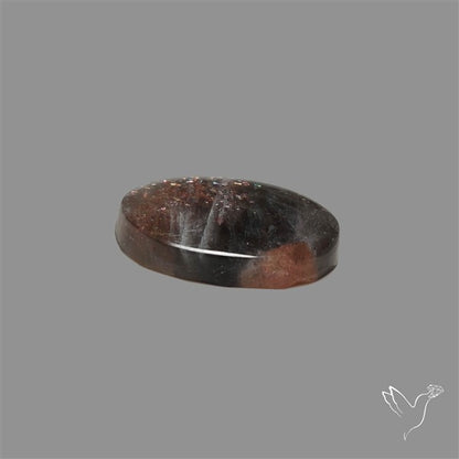 Black Moonstone With Sunstone Inclusions Cabochon
