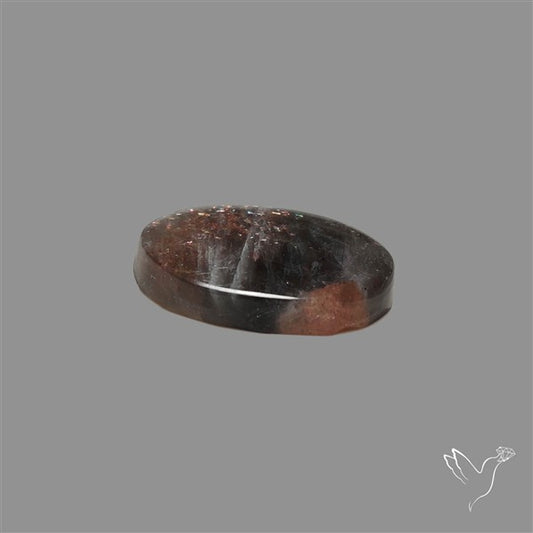 Black Moonstone With Sunstone Inclusions Cabochon