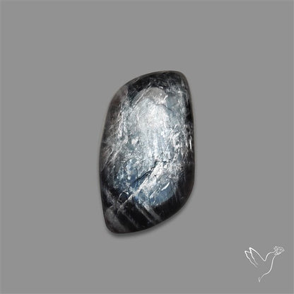 Black Moonstone With Sunstone Inclusions Cabochon