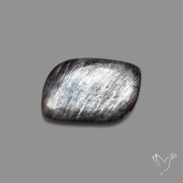 Black Moonstone With Sunstone Inclusions Cabochon