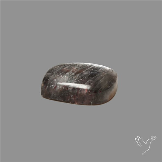 Black Moonstone With Sunstone Inclusions Cabochon