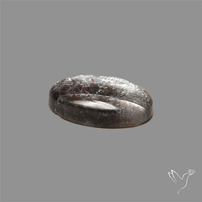 Black Moonstone With Sunstone Inclusions Cabochon